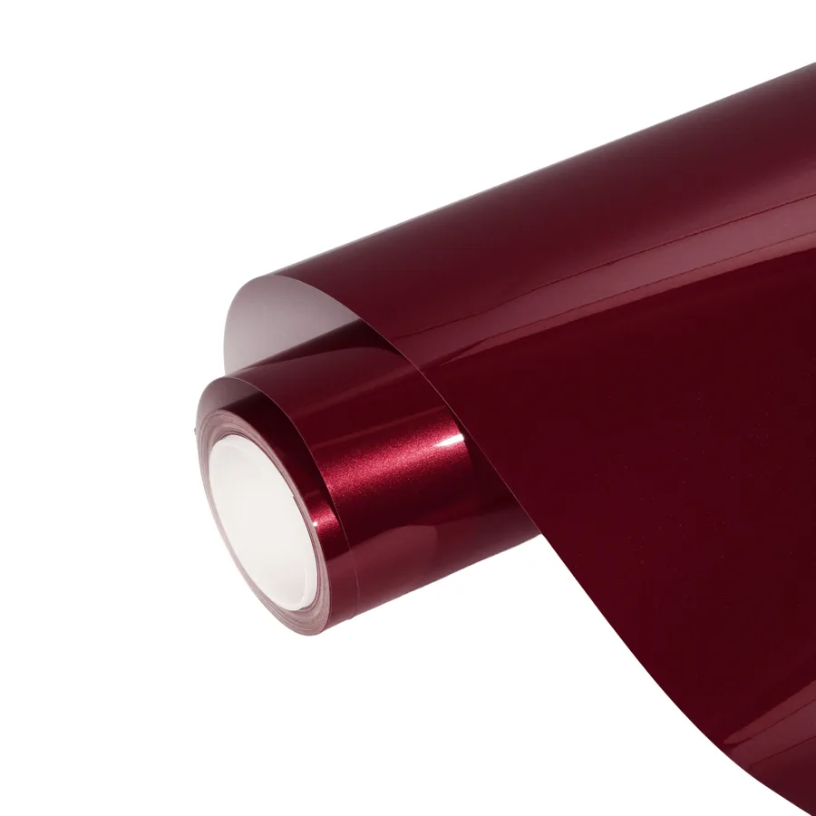 فيلم Gloss Metallic Dark Cherry Red — بكرة