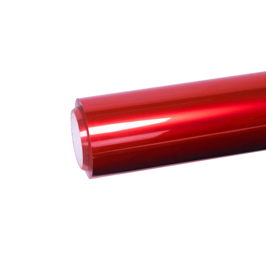 فيلم Gloss Metallic Paint Fire Red — بكرة