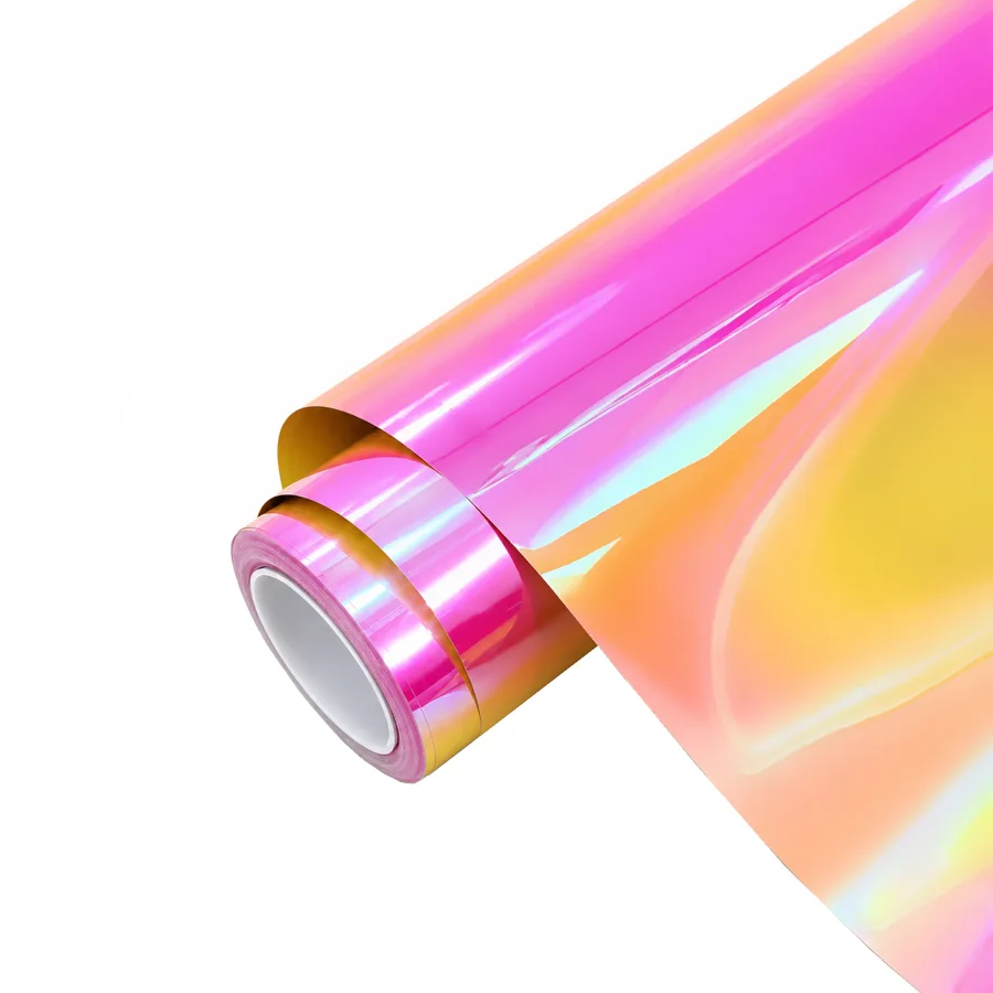 Gloss Rainbow Chrome Holographic Pink
