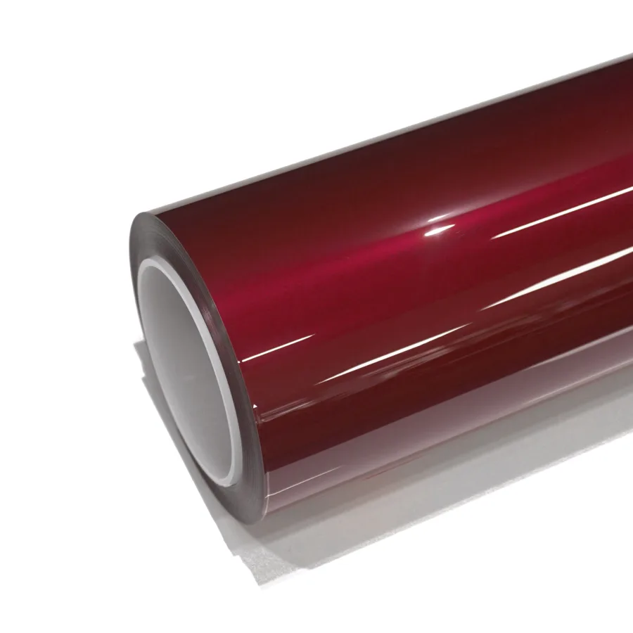 فيلم Gloss Vermilion Red PPF — بكرة
