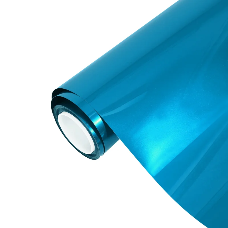 فيلم Glossy Metallic Atomic Cyan — بكرة
