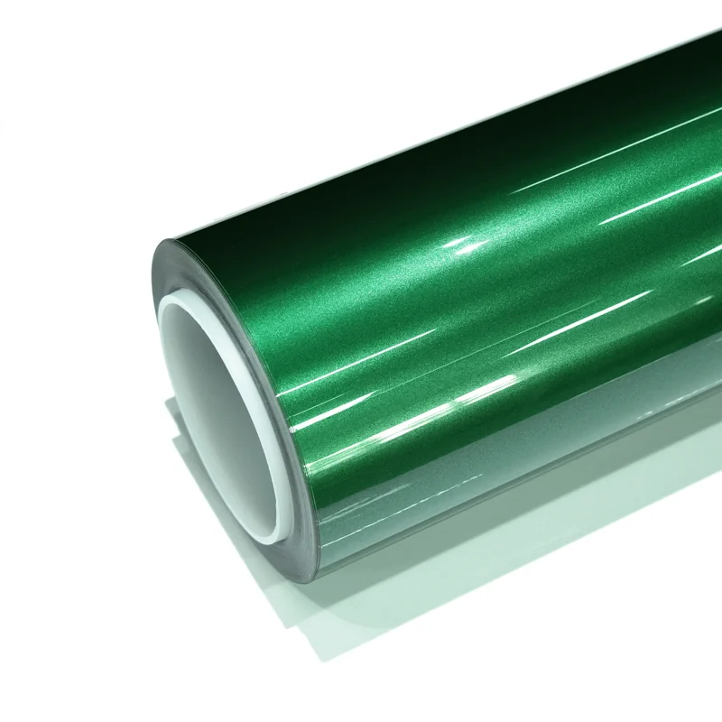 فيلم Glossy Metallic Aurora Green PPF — بكرة