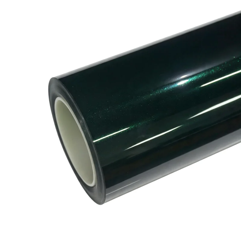 فيلم Glossy Metallic Emerald Green PPF — بكرة