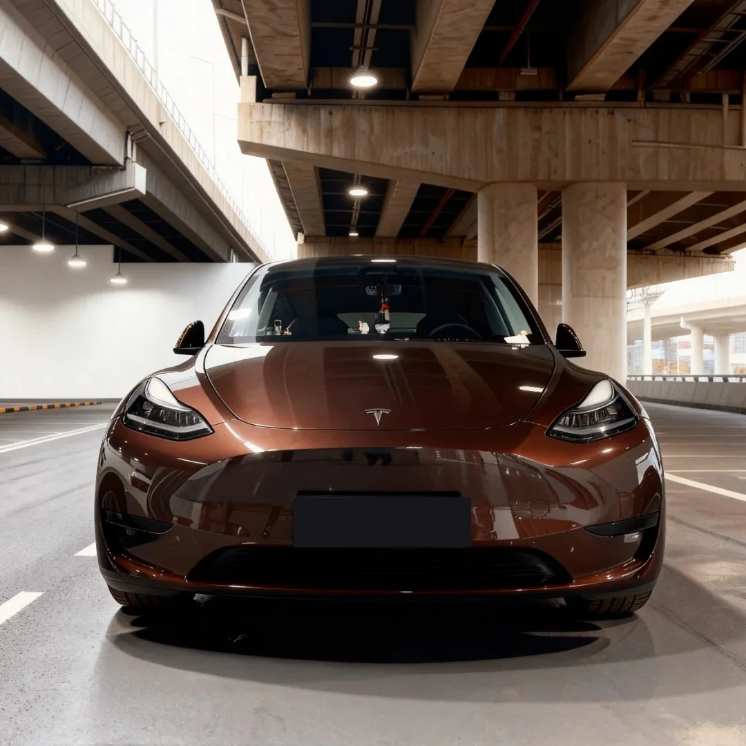 Porsche Gloss Terra Brown على سيارة