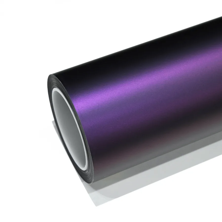 Satin Black Purple PPF