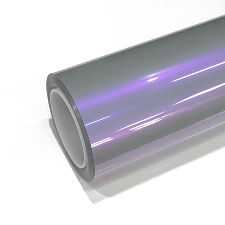 Twin Candy Grey Purple Color Flip PPF